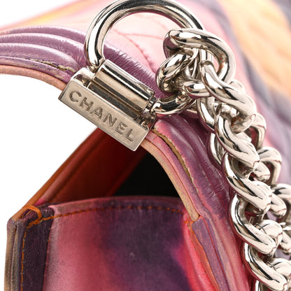 Chanel Printed Lambskin Quilted Medium Flower Power Boy Flap 15 of 15