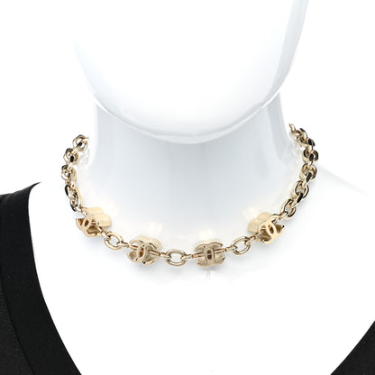Chanel Metal CC Short Necklace Gold 2 of 6