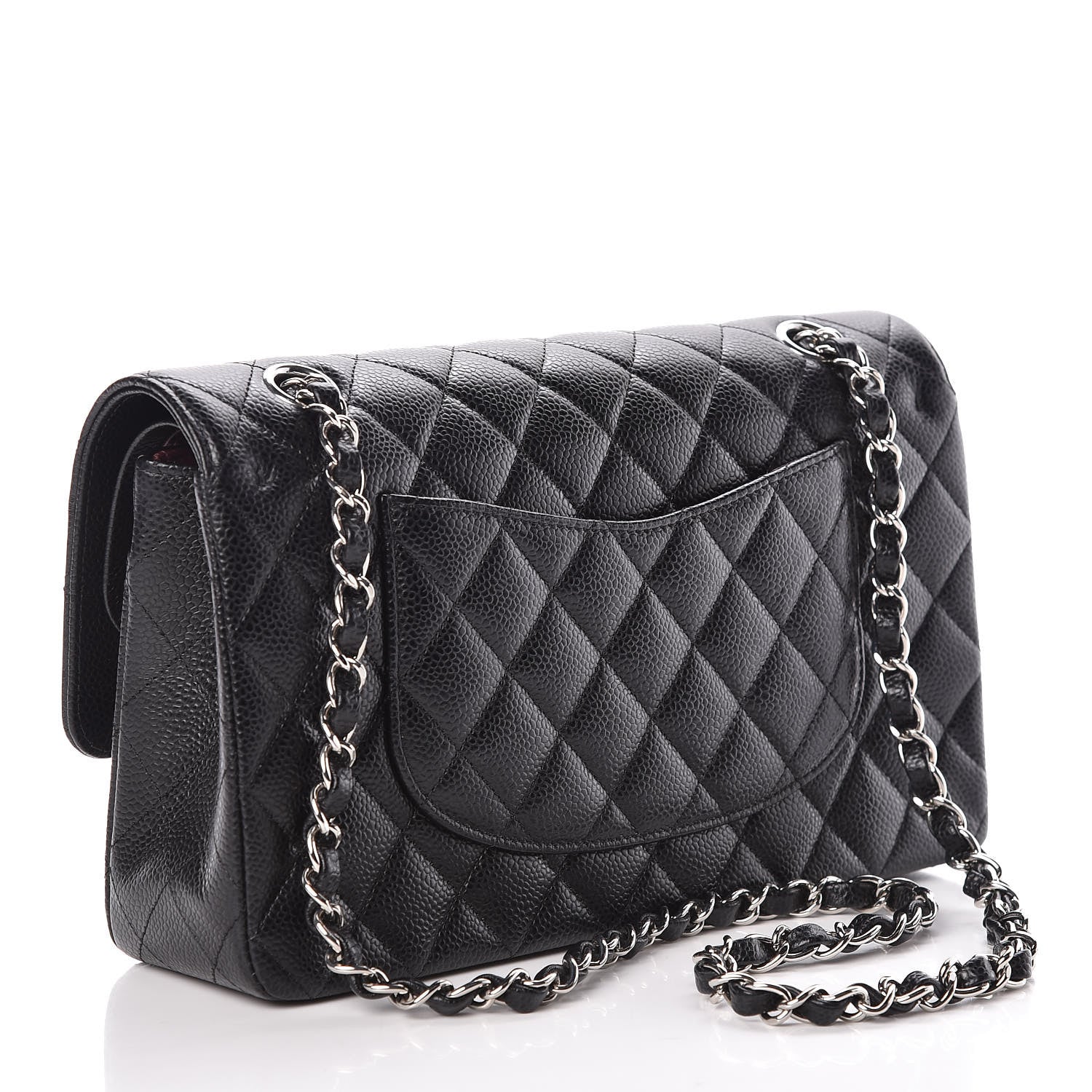 Chanel Caviar Quilted Medium Double Flap Black 3 of 12