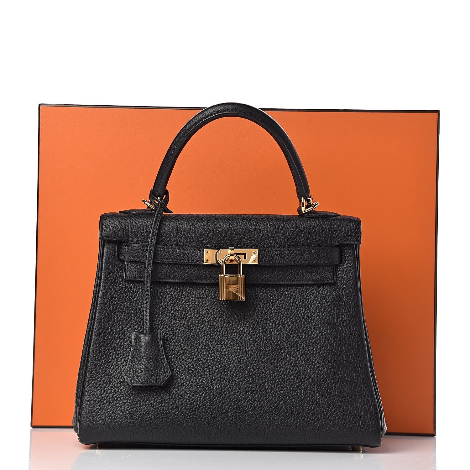 Hermes Togo Kelly Retourne 25 Black 11 of 11