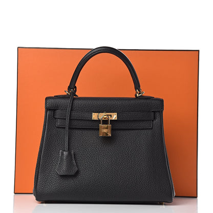 Hermes Togo Kelly Retourne 25 Black 11 of 11