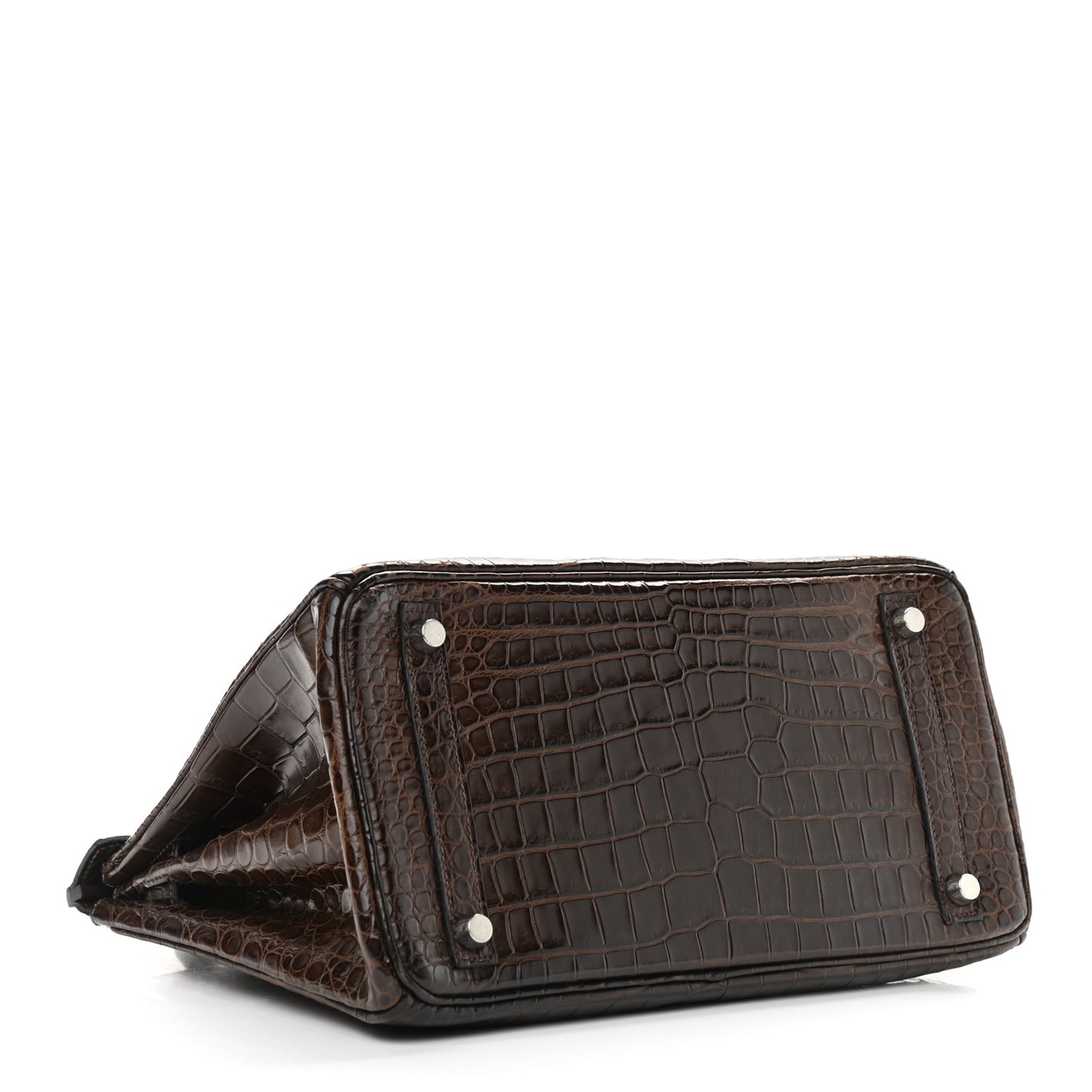 Shiny Porosus Crocodile Birkin 30 Havane