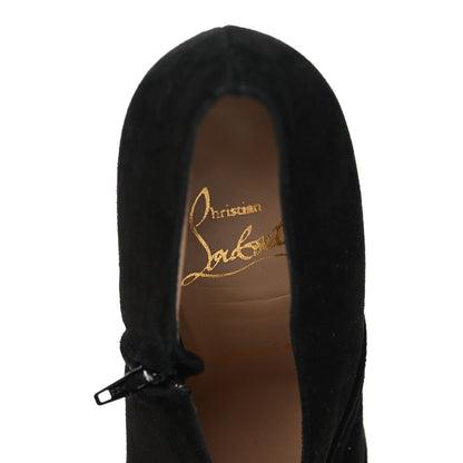 Christian Louboutin Veau Velours Metallika 100 Ankle Boots 37.5 Black 11 of 12