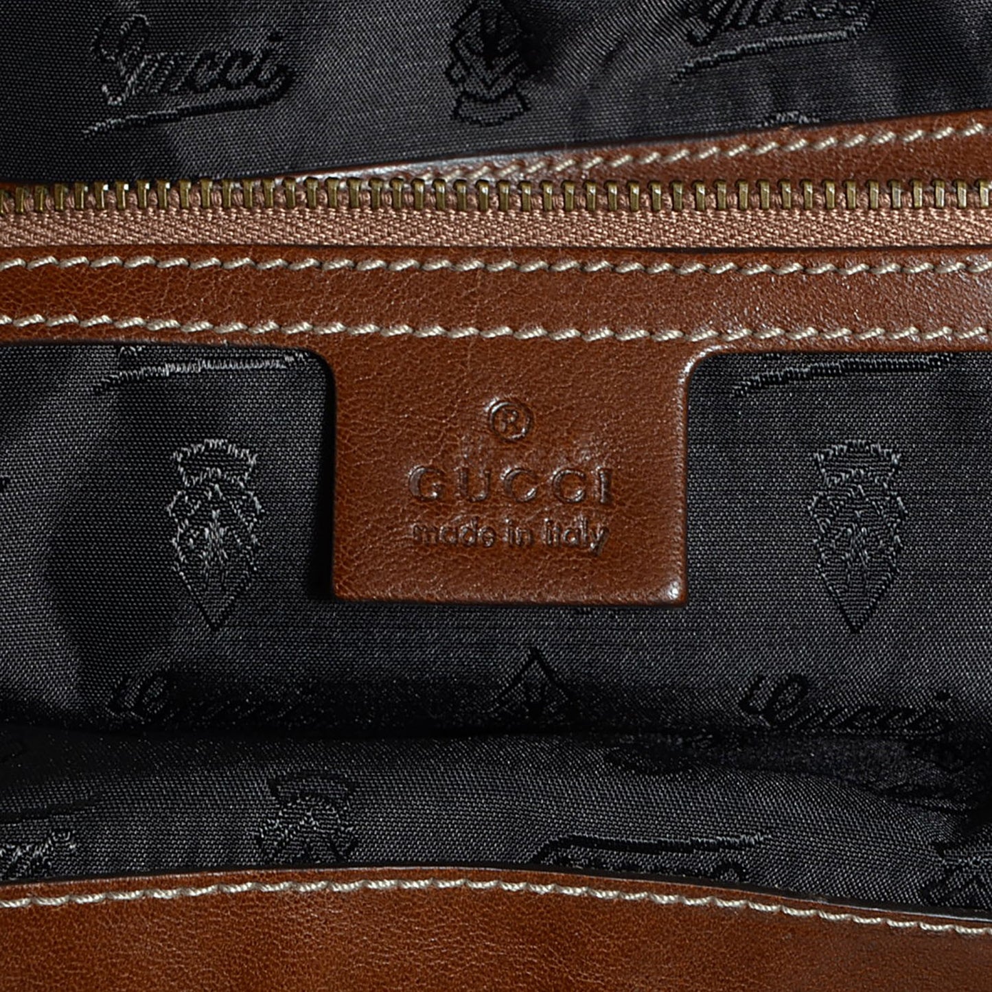 Leather Large Jockey Hobo Brown