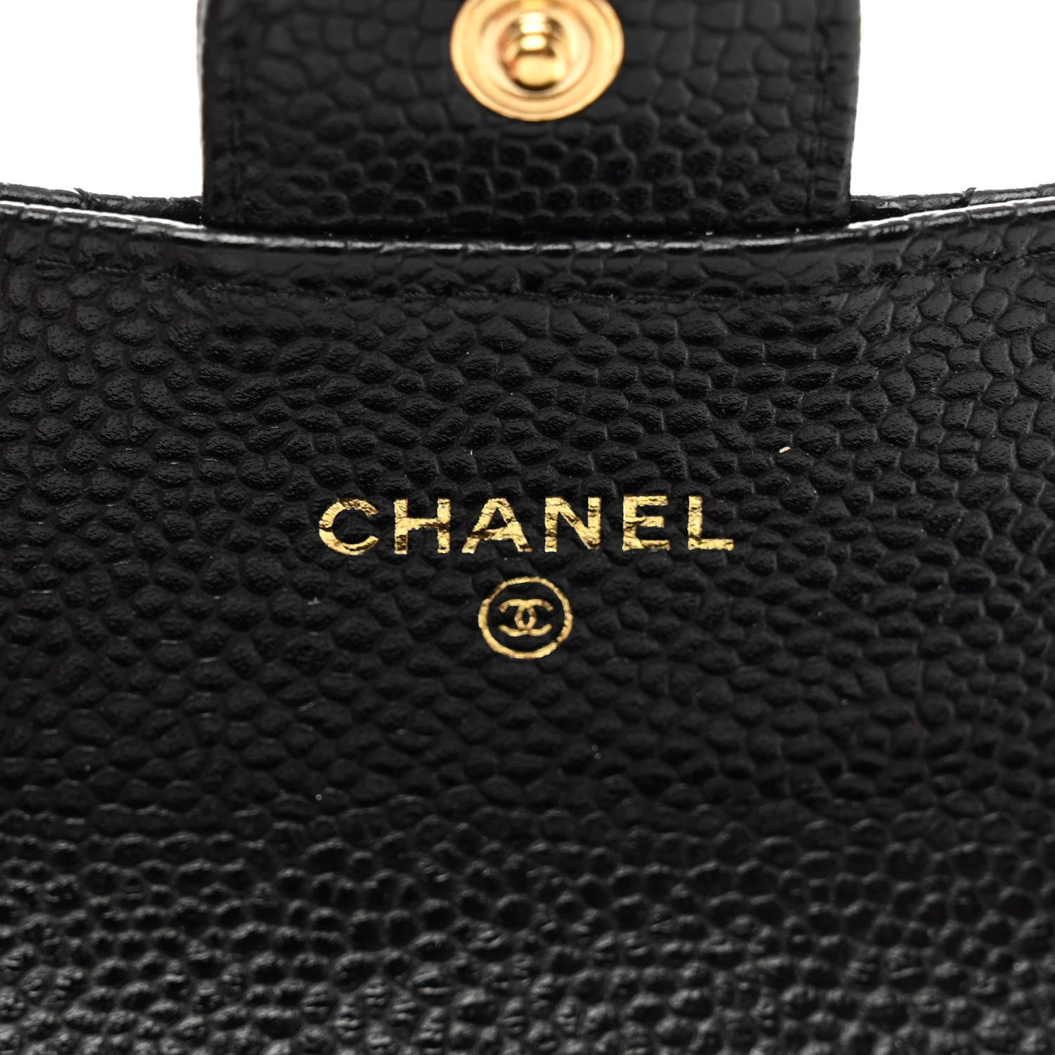 Chanel Caviar Quilted Flap Card Holder Wallet Black 7 of 9