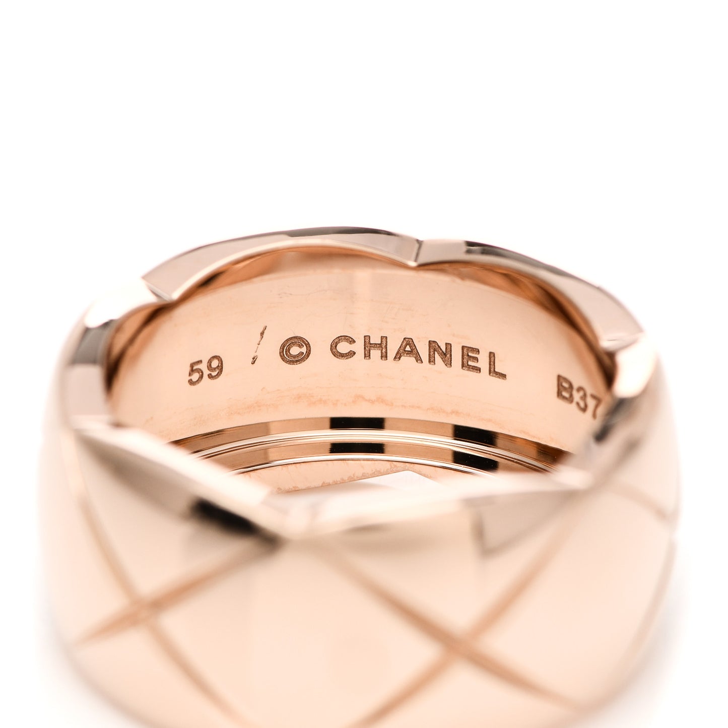 18K Beige Gold Large Coco Crush Ring 59 8.75