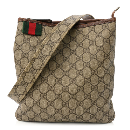 Gucci GG Plus Monogram Signature Web Loop Messenger Brown 1 of 10
