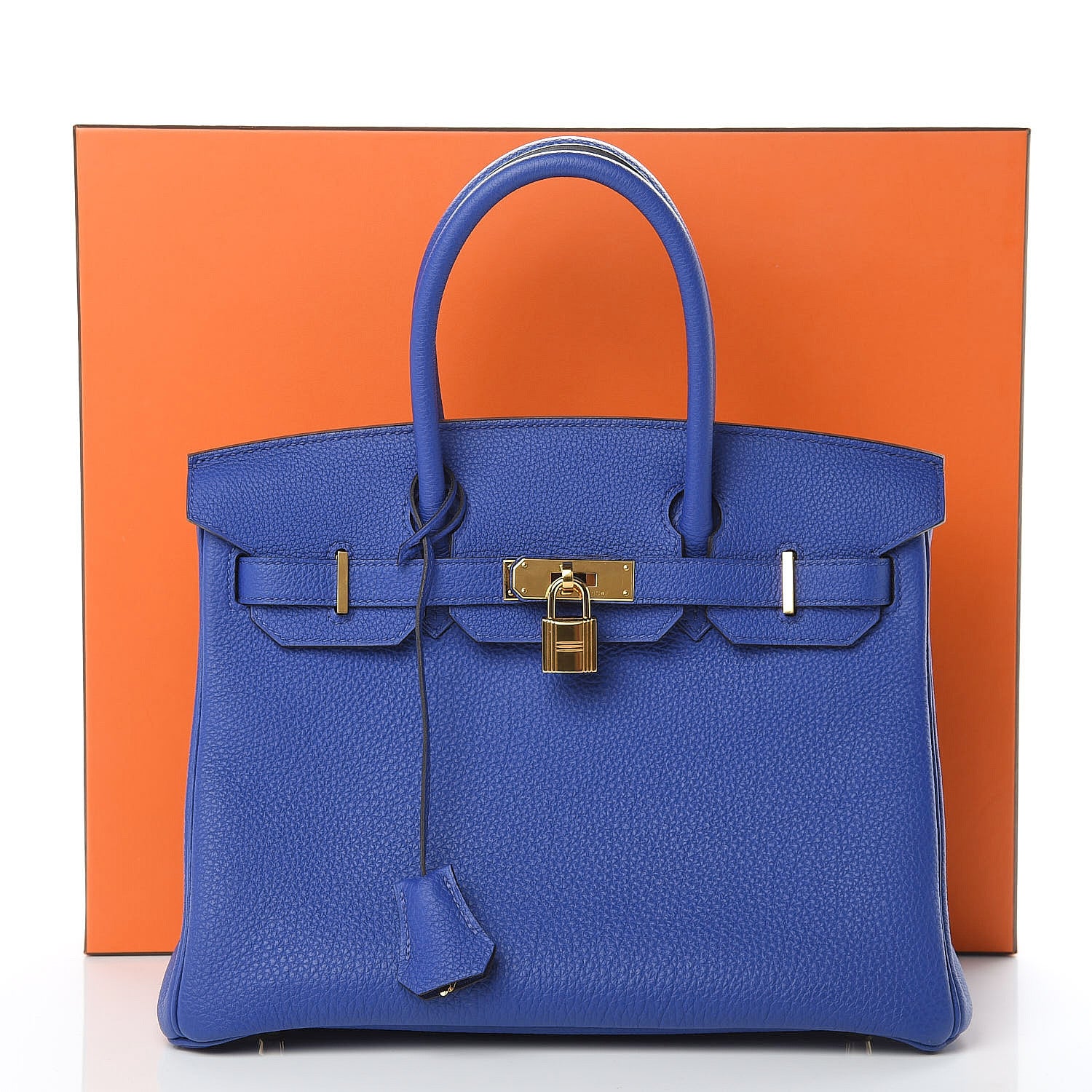 Hermes Togo Birkin 30 Bleu Electrique 13 of 13