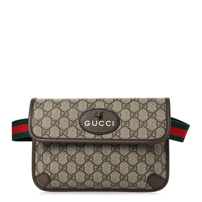 Gucci GG Supreme Monogram Neo Vintage Web Belt Bag Brown Brown 1 of 11