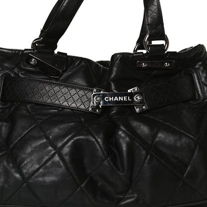 Chanel Lambskin Quilted Tote Black 10 of 14