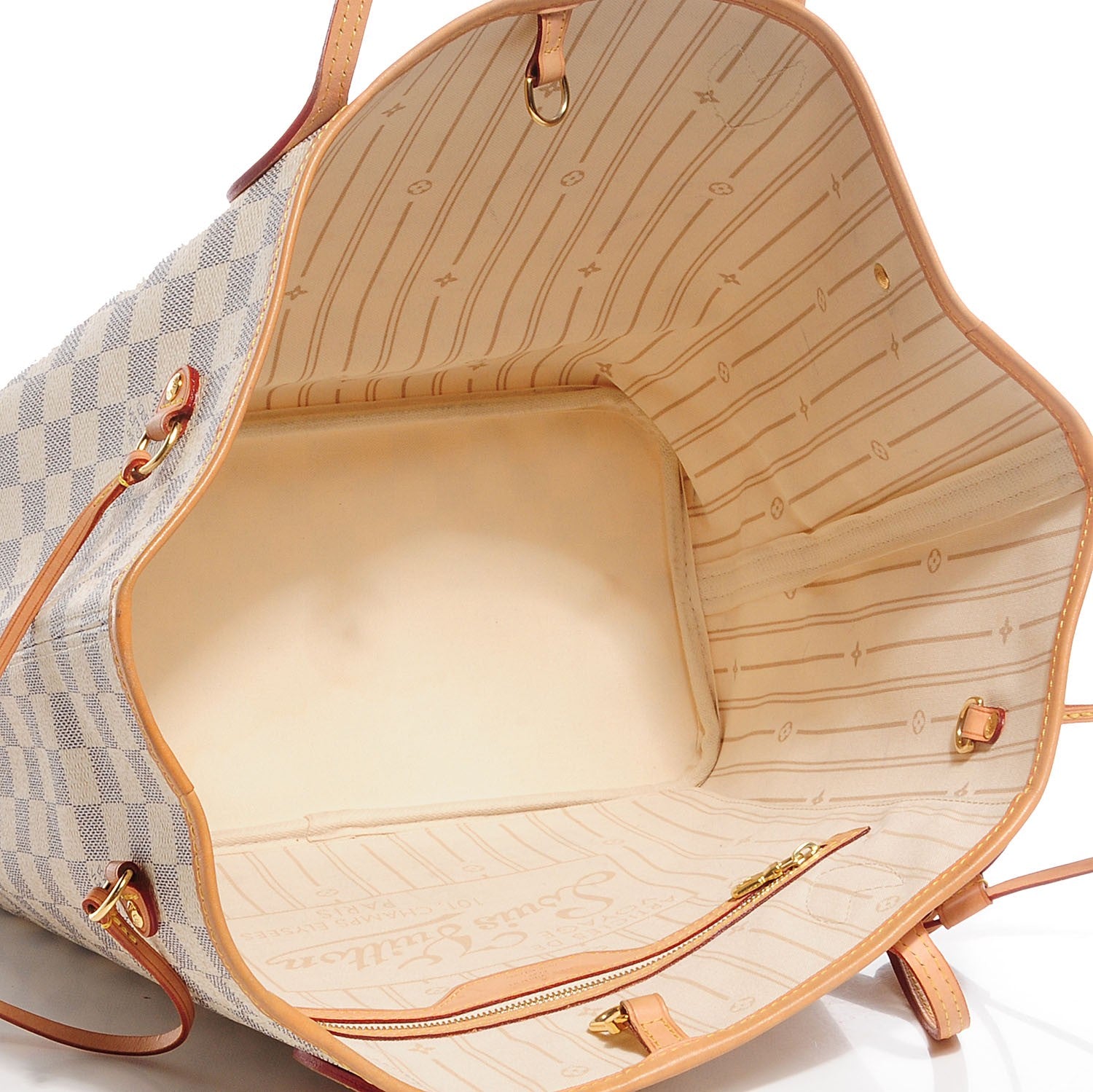 Louis Vuitton Damier Azur Neverfull MM 5 of 7