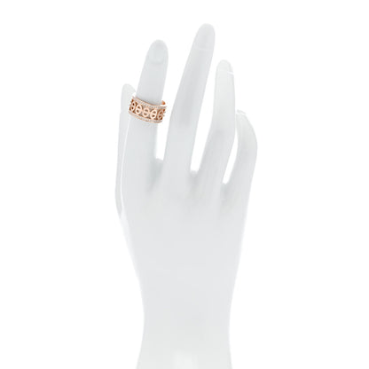 Hermes 18K Rose Gold Diamond PM Chaine d'Ancre Divine Ring 49 5 2 of 5