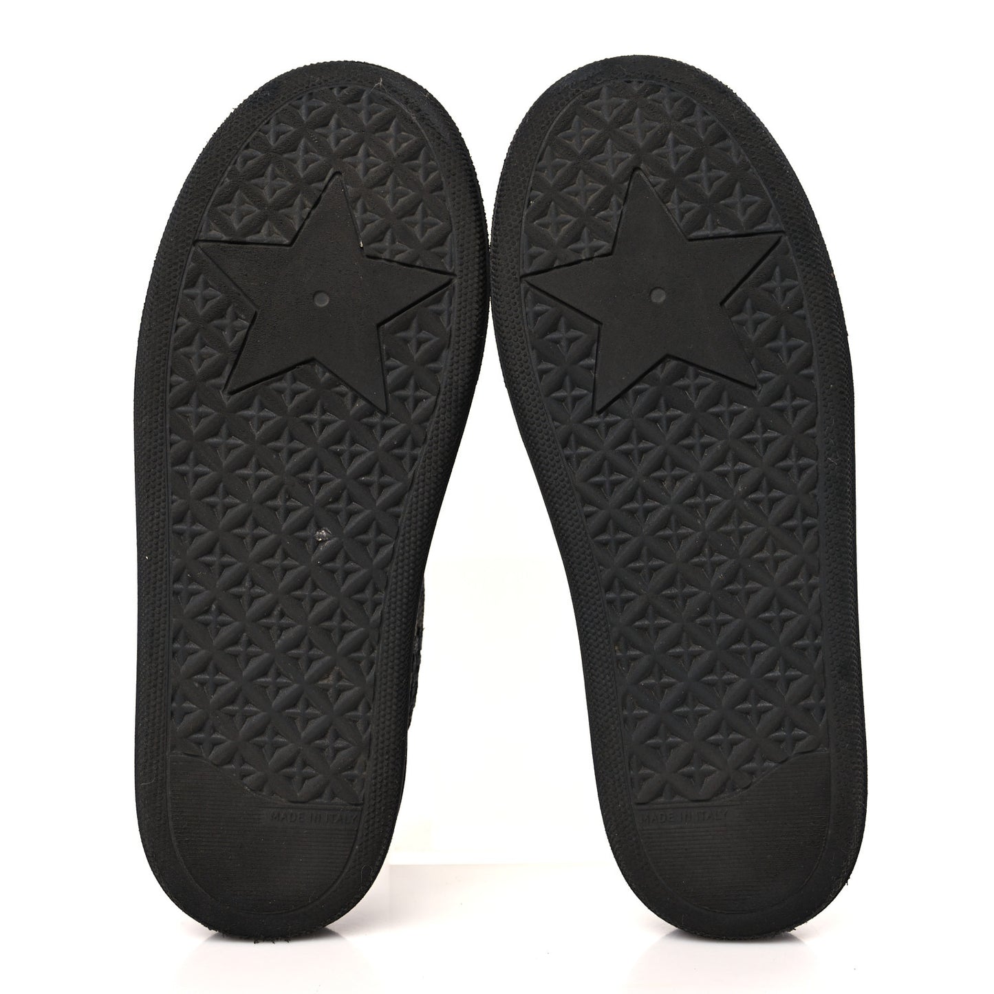 Shiny Technical Fabric Oblique Embroidered Womens Solar Slip On Sneakers 35.5 Black