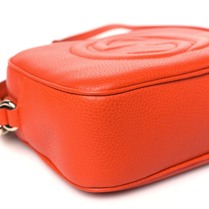 Gucci Pebbled Calfskin Small Soho Disco Bag Sun Orange 9 of 10