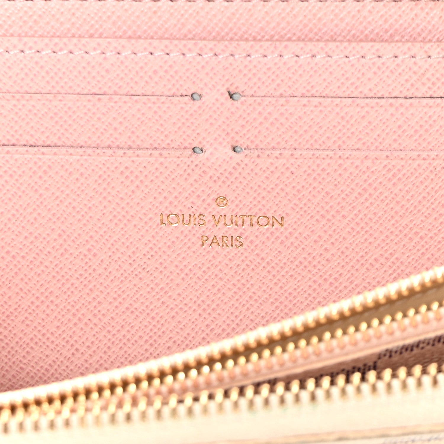 Louis Vuitton Damier Azur Clemence Wallet Rose Ballerine 6 of 11