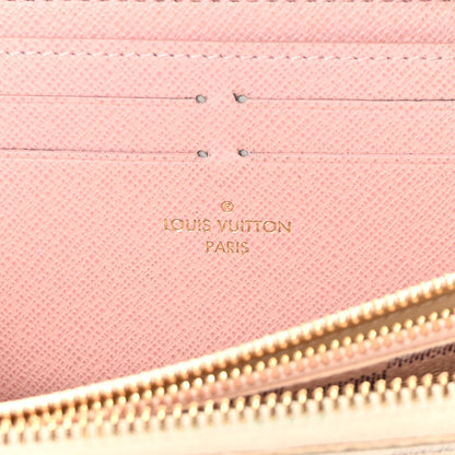 Louis Vuitton Damier Azur Clemence Wallet Rose Ballerine 6 of 11