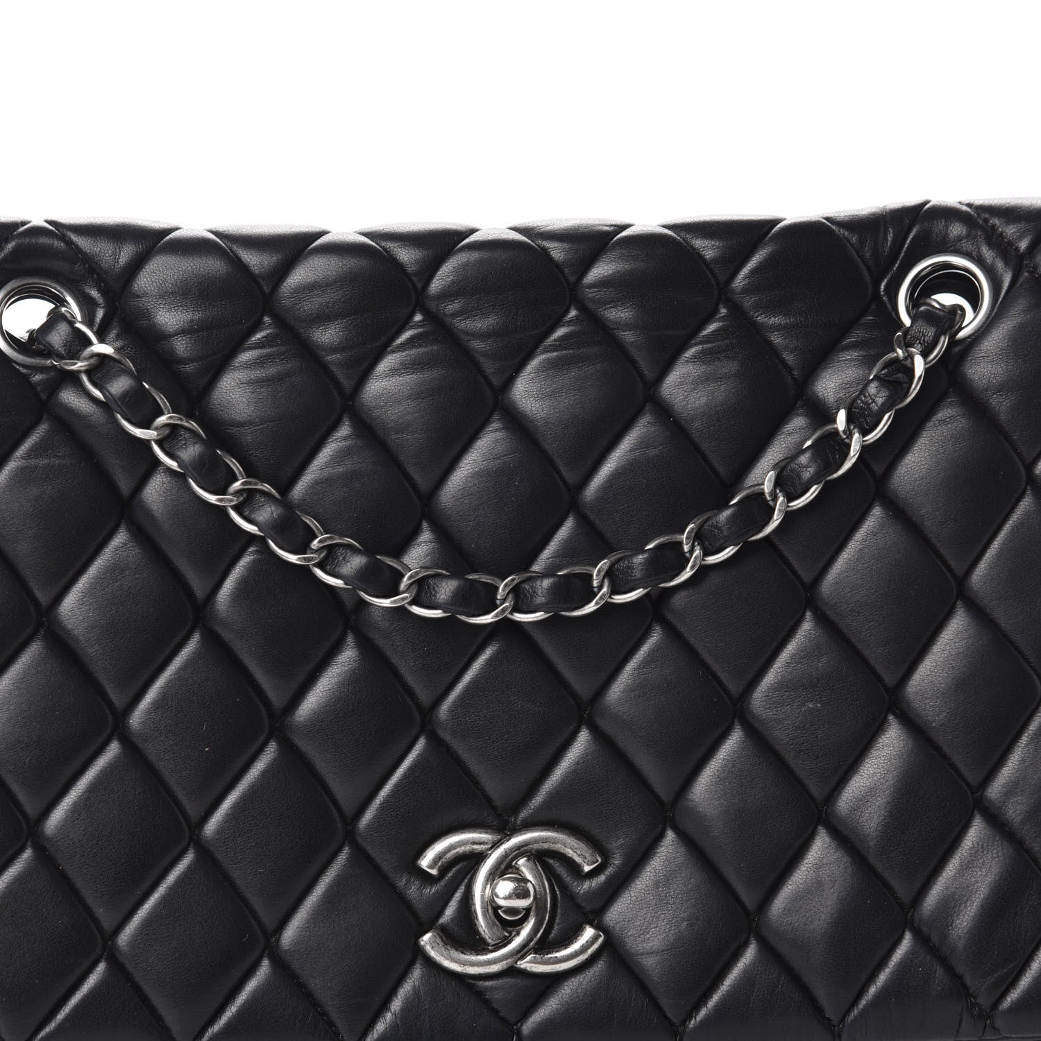Chanel Lambskin Large New Bubble Flap Black 12 of 13