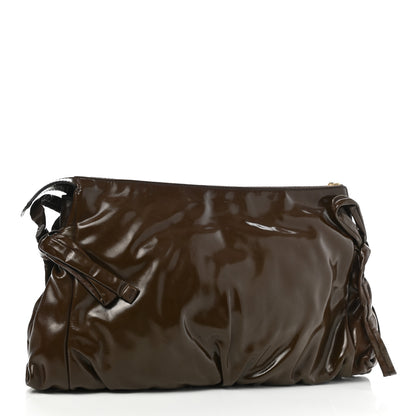 Gucci Patent Hysteria Large Clutch Brown 3 of 9