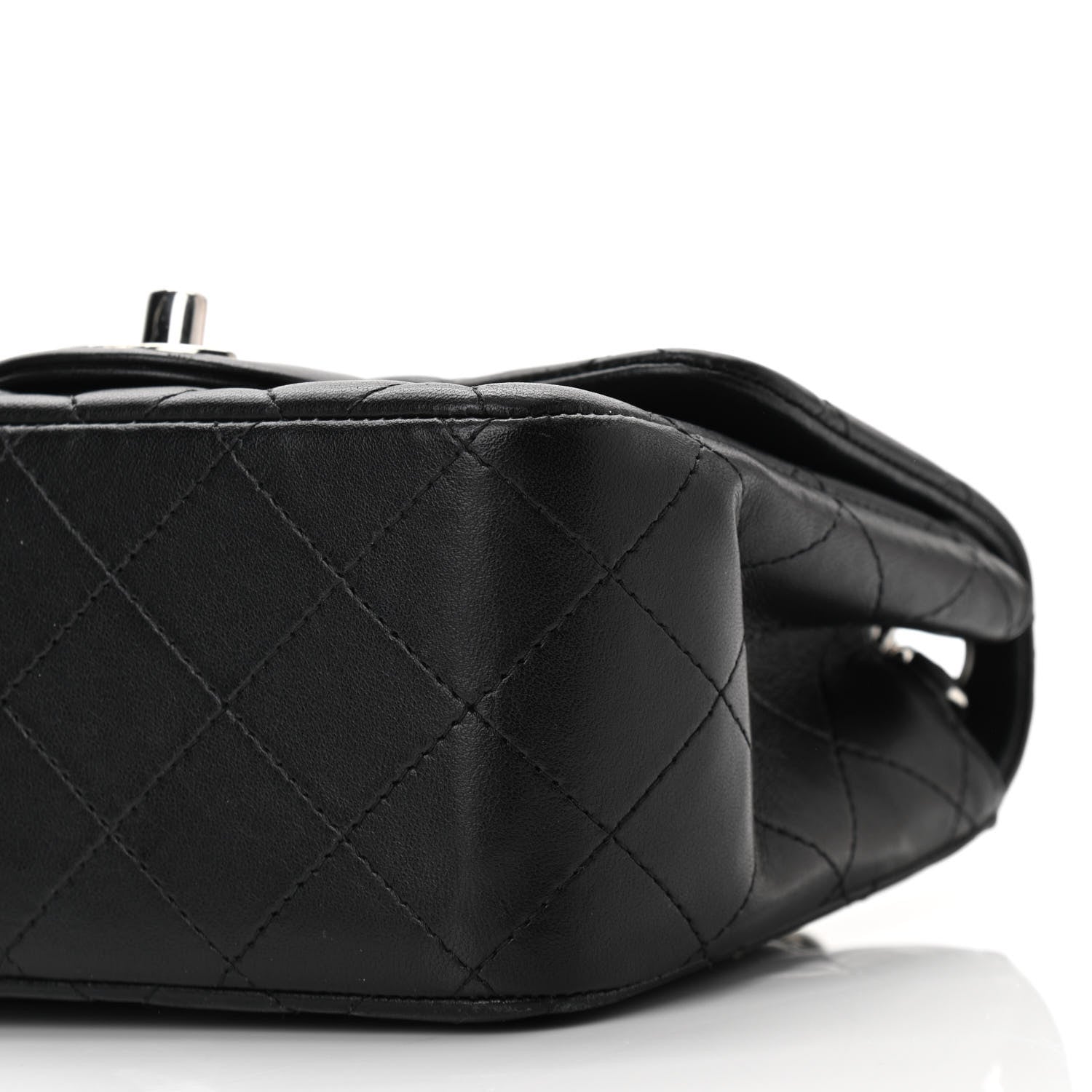 Chanel Lambskin Quilted Mini Square Flap Black 10 of 10