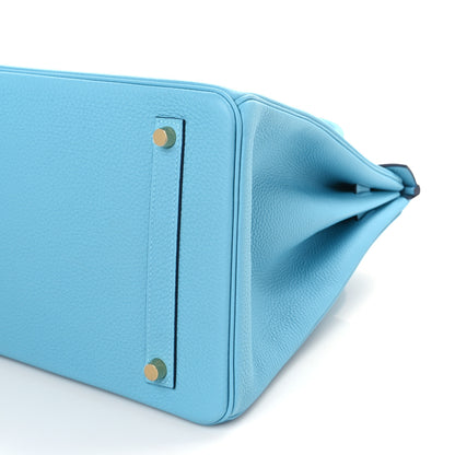 Hermes Togo Birkin 35 Bleu Du Nord 9 of 10