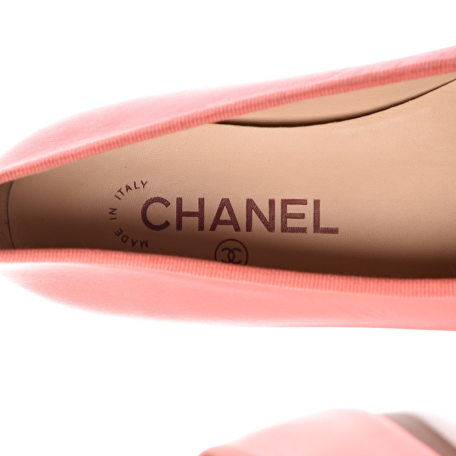 Chanel Calfskin Cap Toe Ballerina Flats 36 Pink 6 of 12