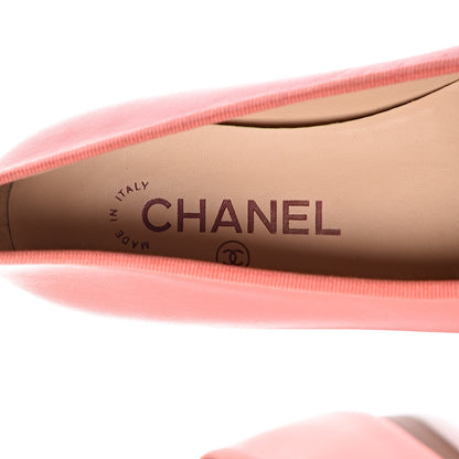 Chanel Calfskin Cap Toe Ballerina Flats 36 Pink 6 of 12