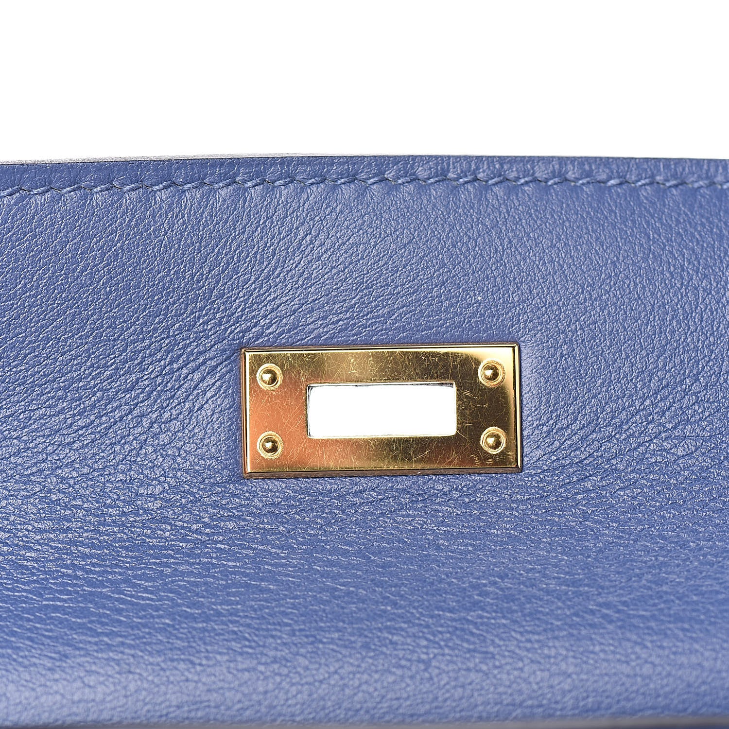 Hermes Swift Kelly Pochette Clutch Bleu Brighton 15 of 31