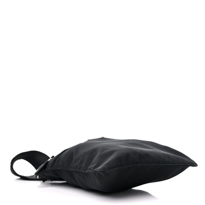 Prada Nylon Flat Messenger Bag Black 4 of 11