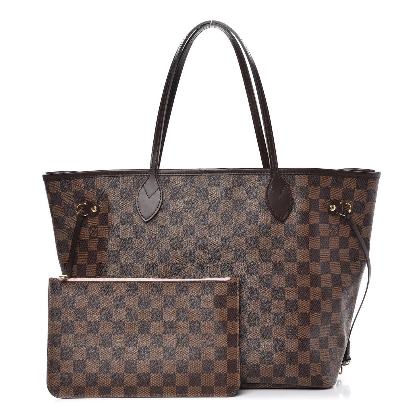 Damier Ebene Neo Neverfull MM Rose Ballerine