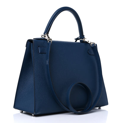 Hermes Epsom Kelly Sellier 28 Bleu De Malte 3 of 17