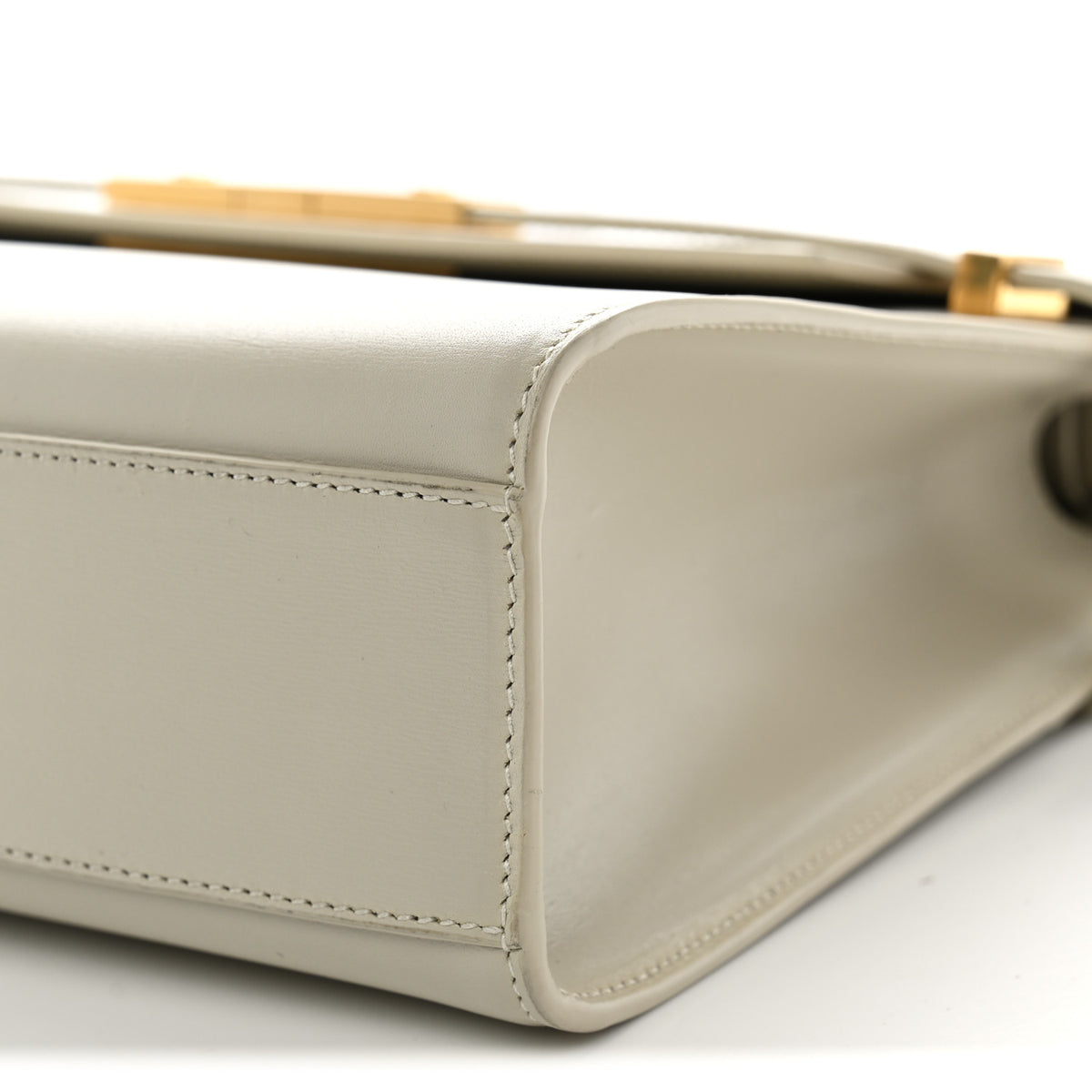 Saint Laurent Smooth Calfskin Manhattan Shoulder Bag Crema Soft 10 of 10