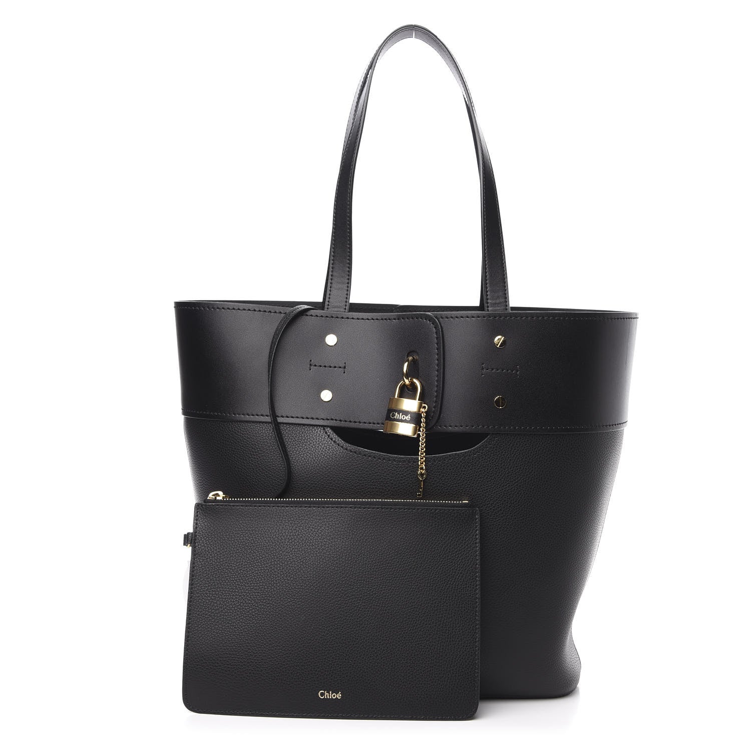 Chloe Smooth Grained Calfskin Medium Aby Tote Black 1 of 10