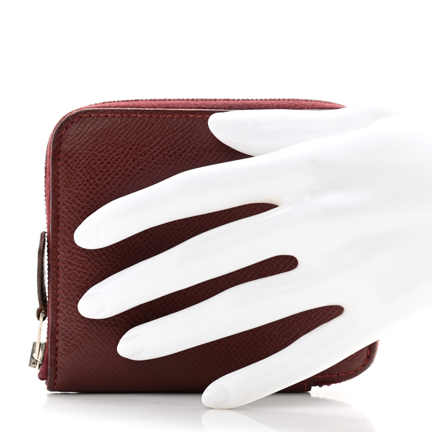 Epsom Silk'In Compact Wallet Rouge H