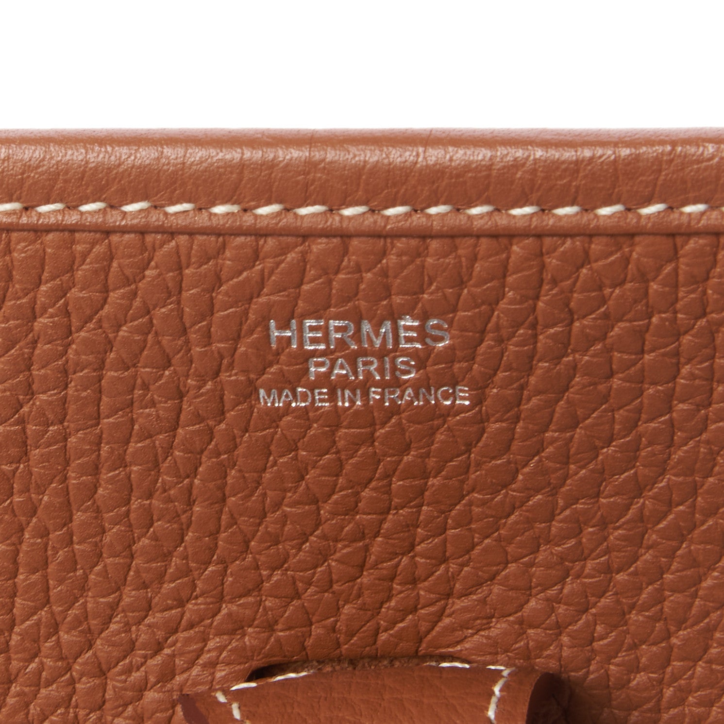 Hermes Taurillon Clemence Evelyne III PM Gold 8 of 9