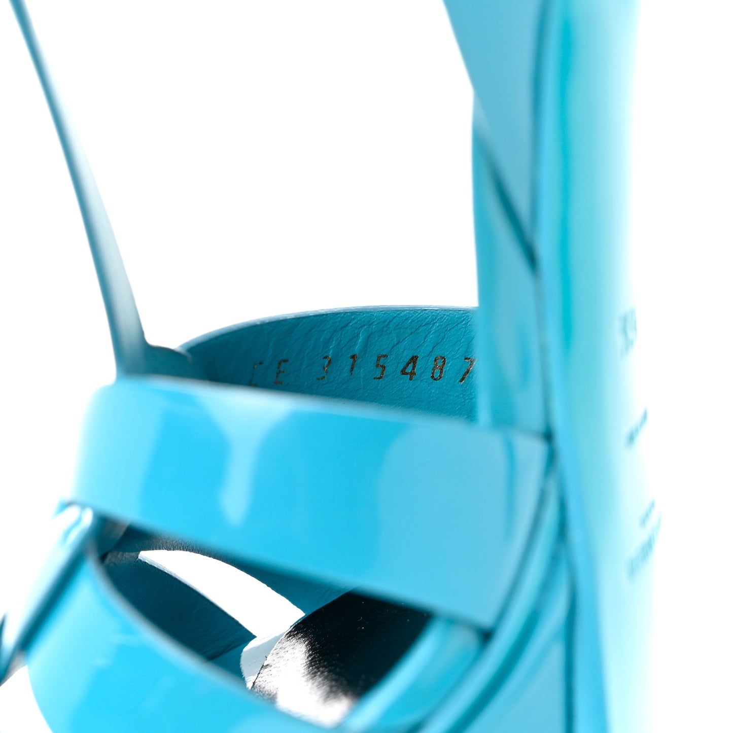 Patent Tribute 105 Platform Sandals 36.5 Turquoise