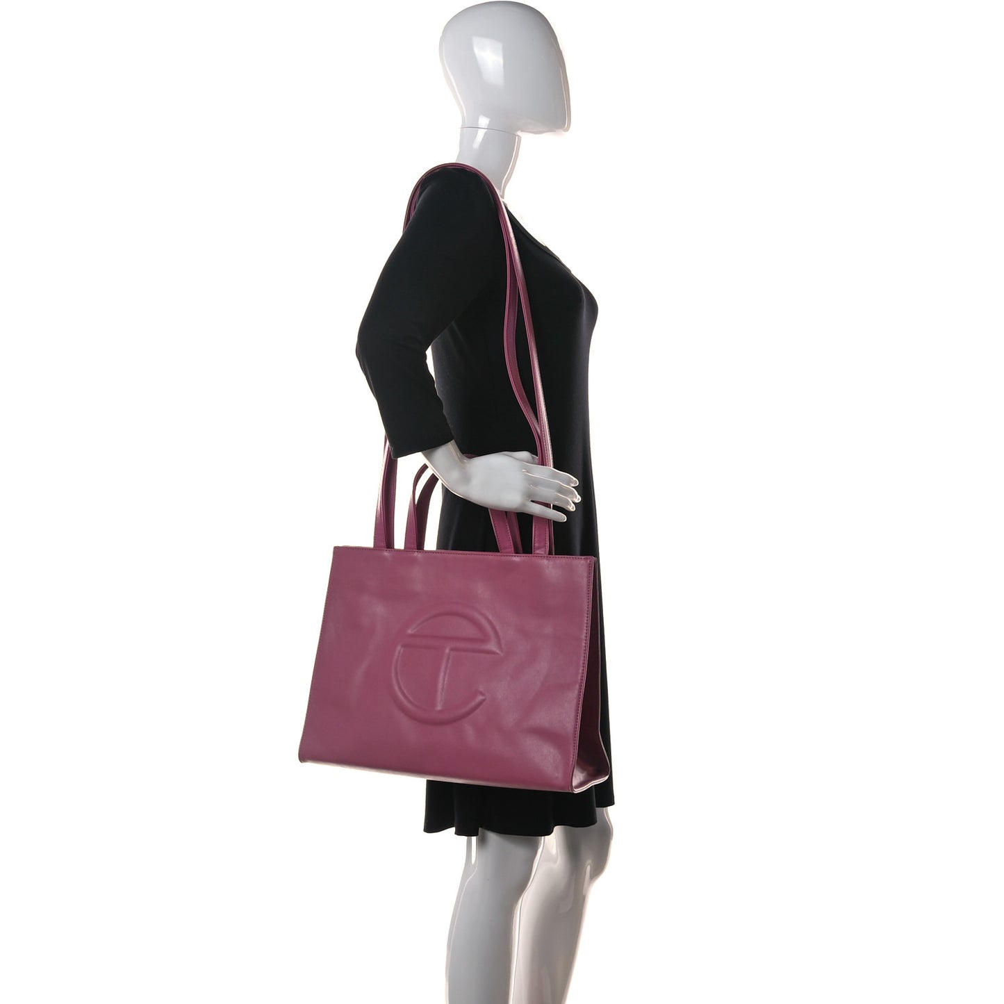 Vegan Leather Medium Shopping Bag Corned Beef