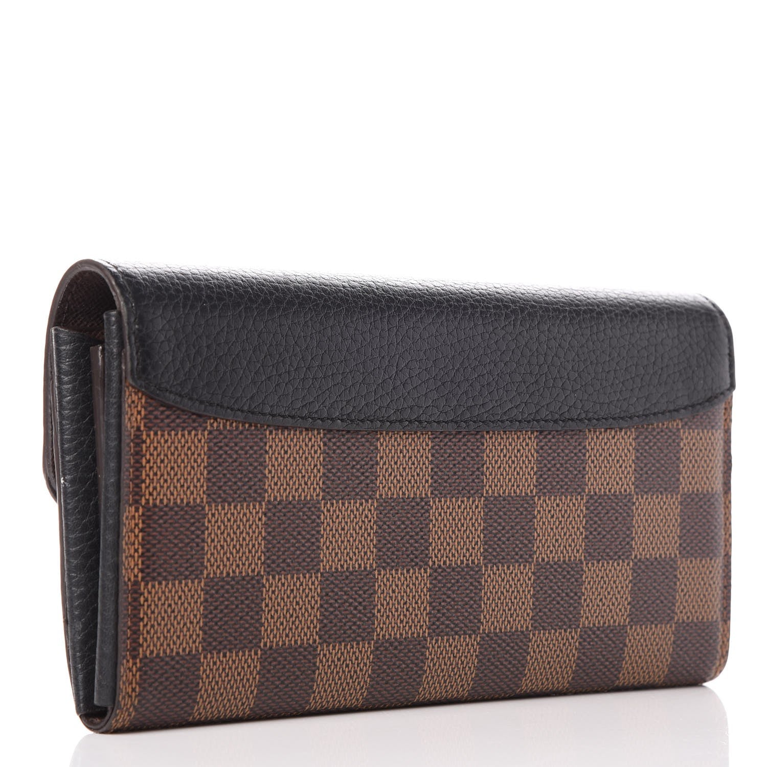 Louis Vuitton Damier Ebene Normandy Wallet Black 3 of 7