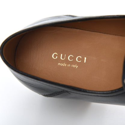 Gucci Lambskin Union Jack Horsebit Loafer Pumps 38 Black 6 of 14