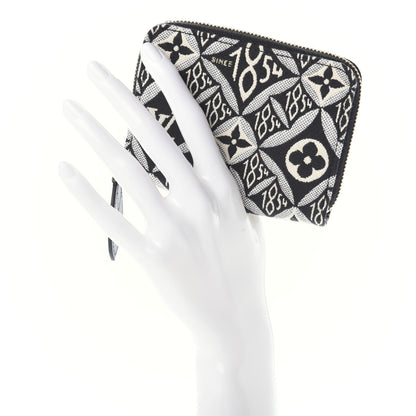 Louis Vuitton Jacquard Since 1854 Zippy Coin Purse Grey 2 of 6