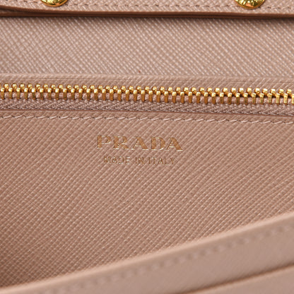 Prada Saffiano Metal Oro Chain Wallet Cammeo 5 of 12