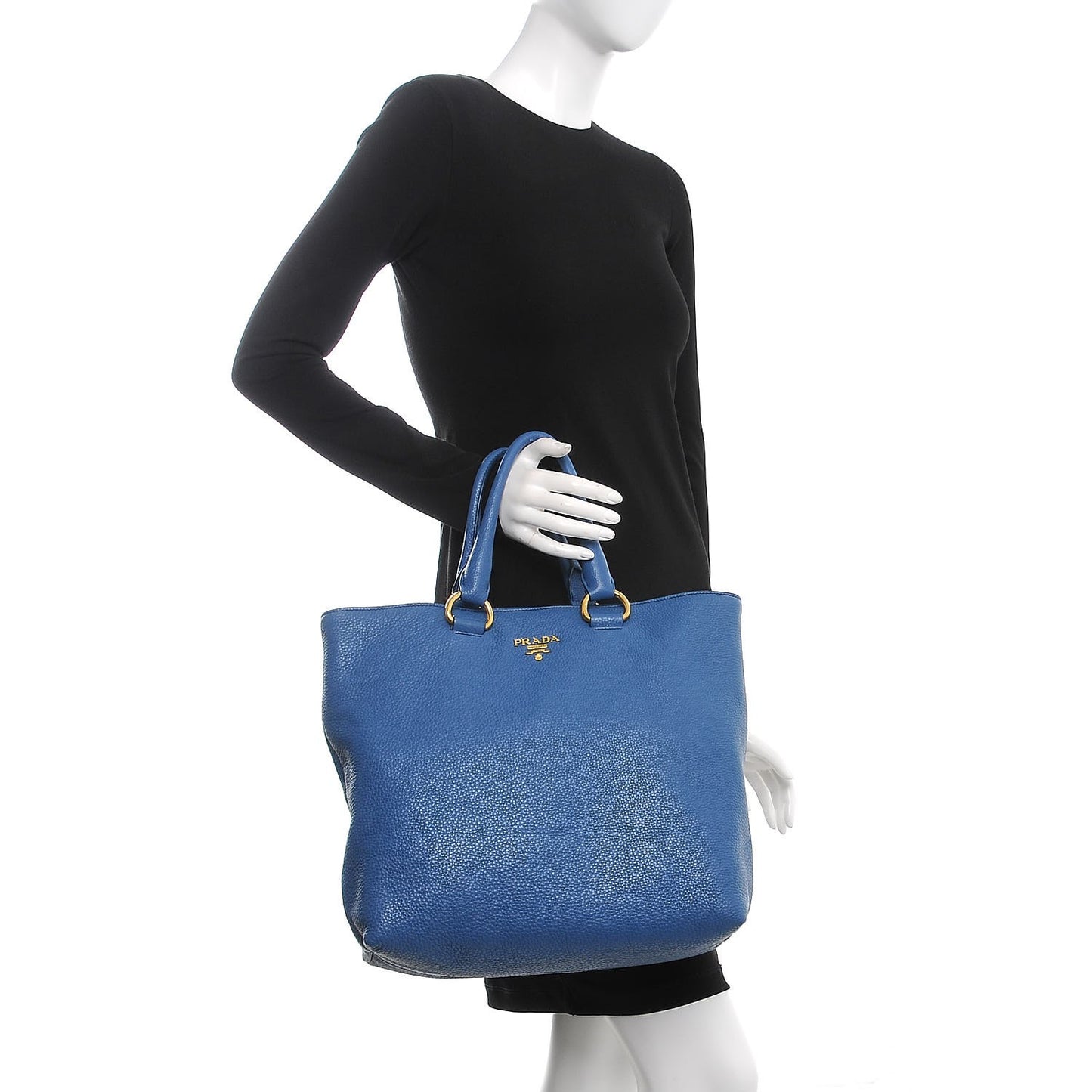 Vitello Daino Tote Cobalto