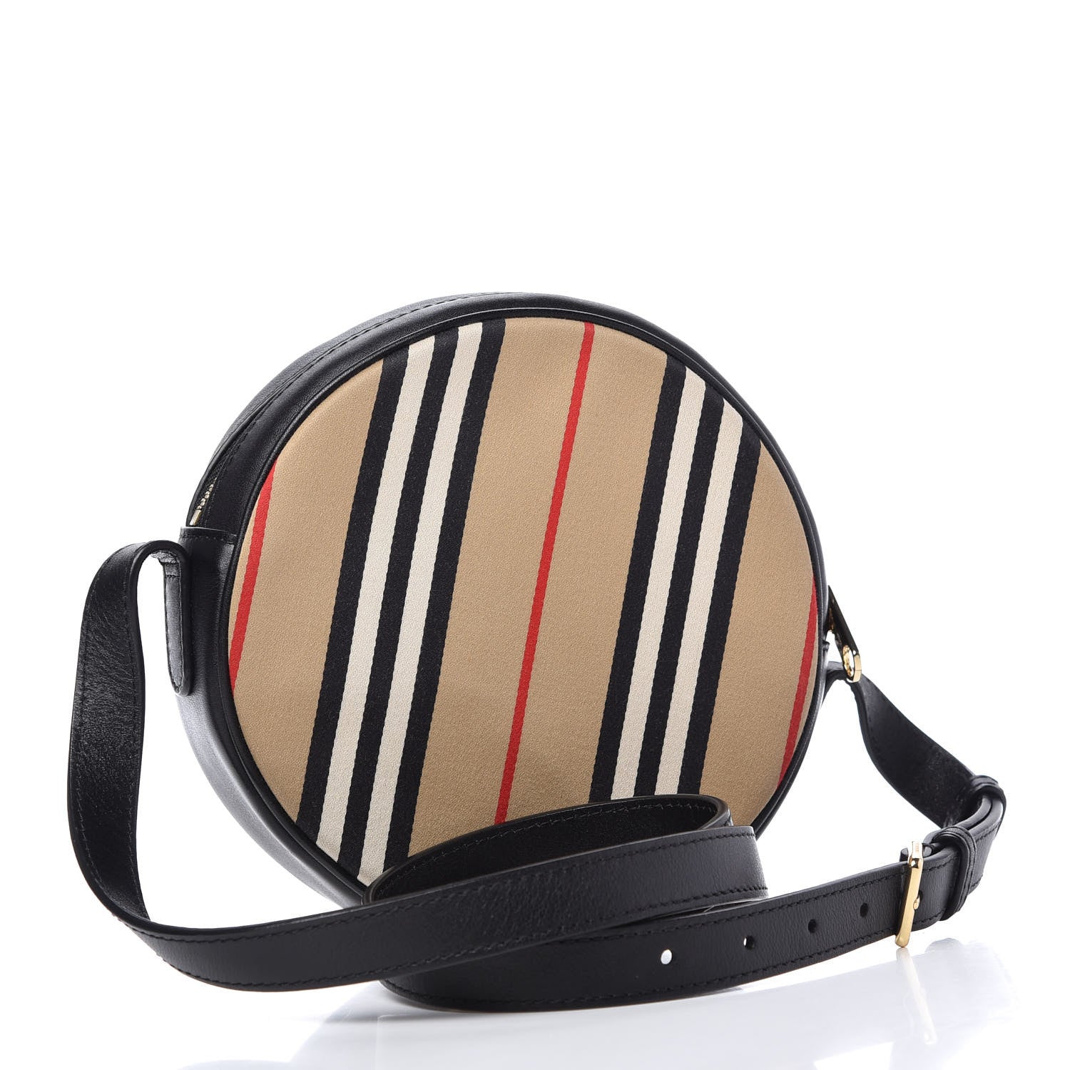 Burberry E-Canvas Calfskin Icon Stripe Louise Bag Archive Beige 3 of 8