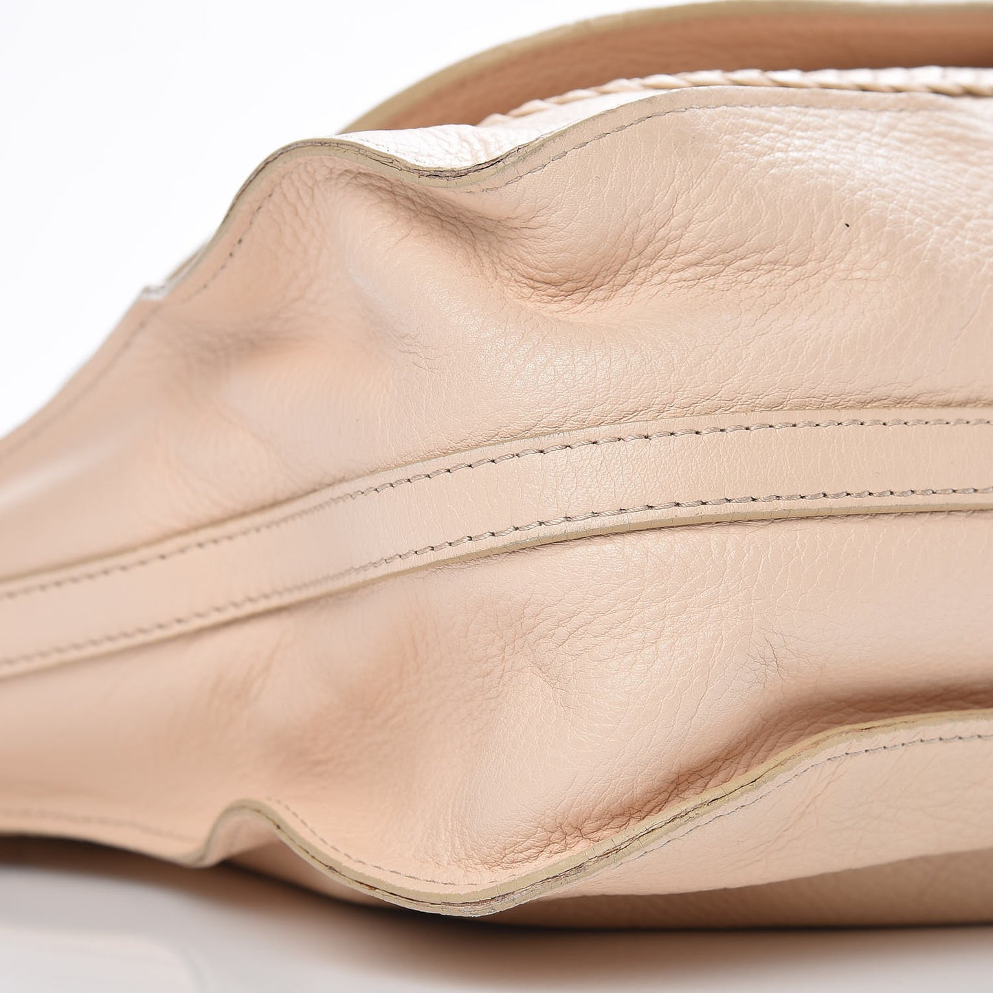 Calfskin Medium Marcie Satchel Cream