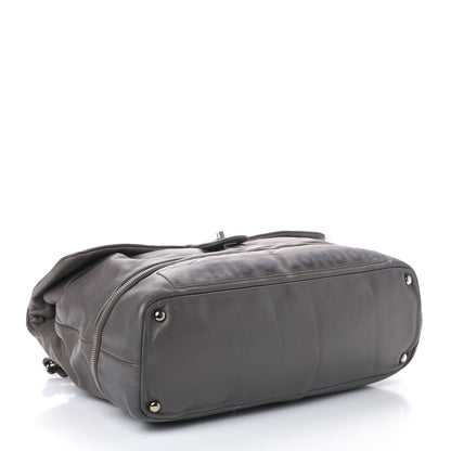 Chanel Calfskin Large Expandable Paris London Flap Bag Grey 3 of 8