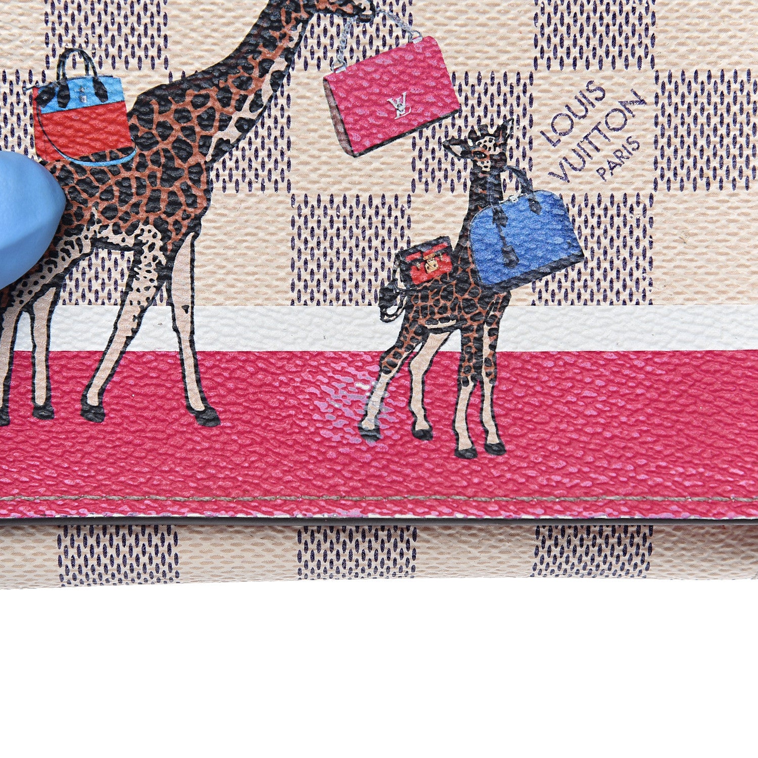 Louis Vuitton Damier Azur 2017 Christmas Animation Victorine Wallet 6 of 12