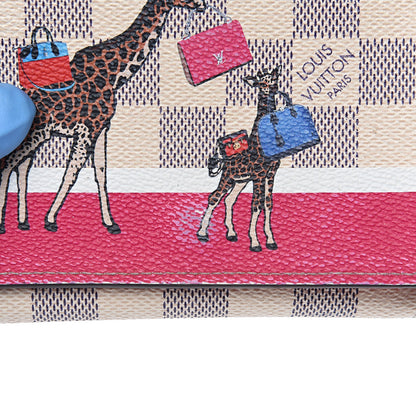 Louis Vuitton Damier Azur 2017 Christmas Animation Victorine Wallet 6 of 12