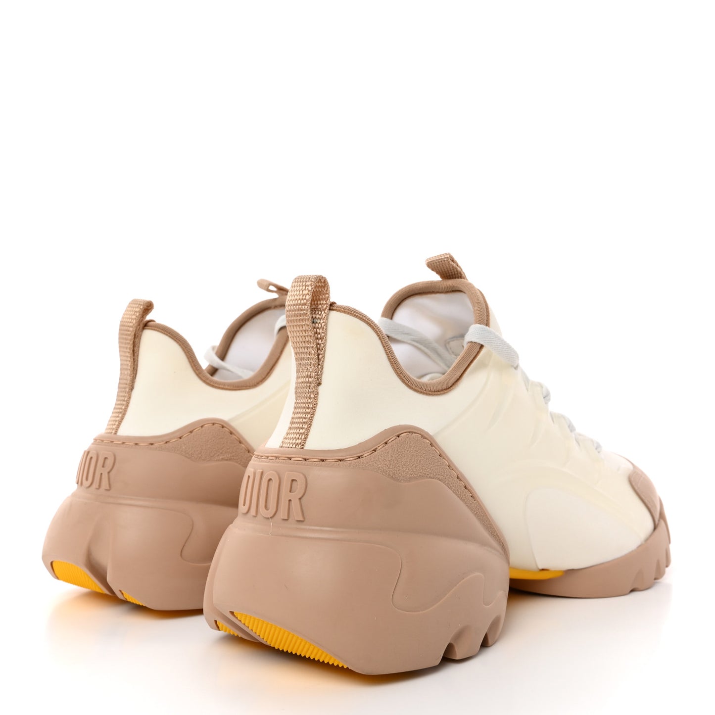Neoprene Rubber Womens D-Connect Sneakers 39 White Beige