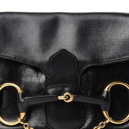 Gucci Calfskin Horsebit Flap Bag Black 12 of 12