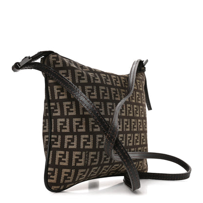 Fendi Zucchino Crossbody Dark Brown 3 of 10