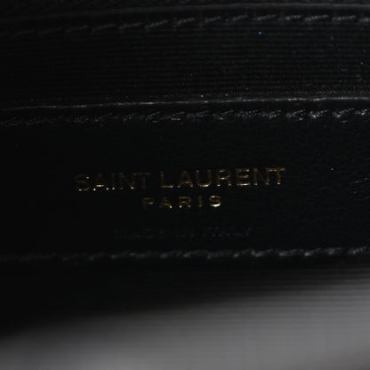 Saint Laurent Lambskin Quilted Small Loulou Puffer Monogram Chain Satchel Black 5 of 10